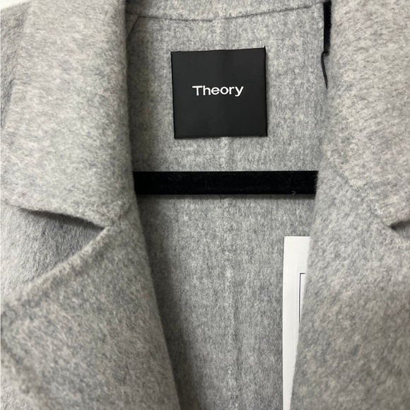 Theory ‘Sileena’ Open Front Jacket in Double Face Wool-Cashmere - Picture 8 of 8